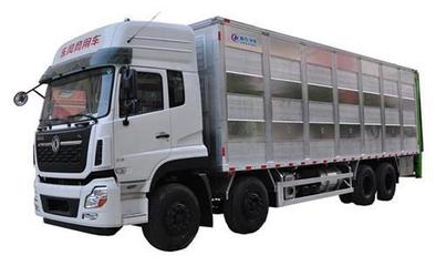 东风天龙9.6米铝合金畜禽运输车 高效运输的现代化解决方案